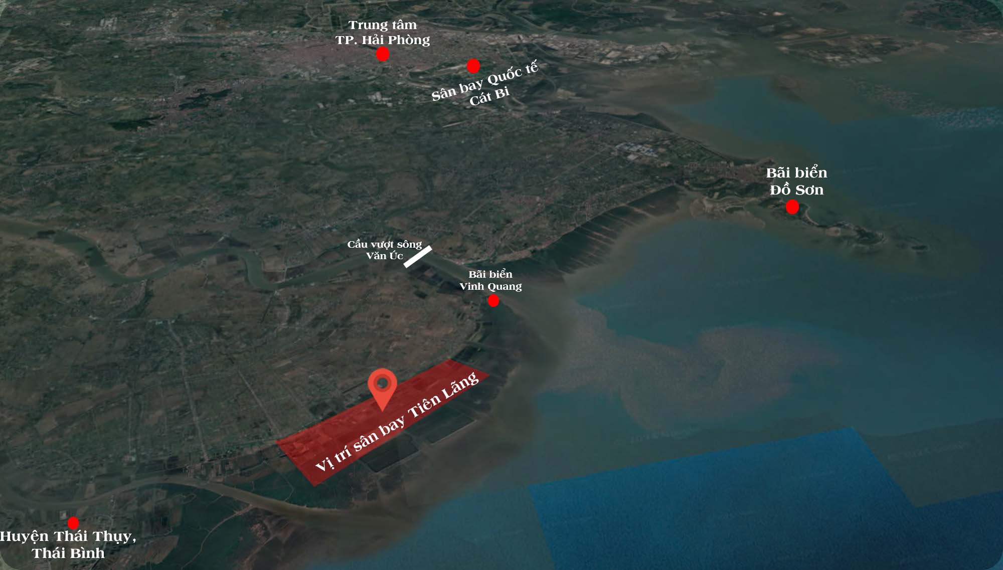 Toàn cảnh cây cầu huyết mạch sẽ kết nối trung tâm thành phố Hải Phòng với khu vực được đề xuất làm sân bay quốc tế Tiên Lãng- Ảnh 2.