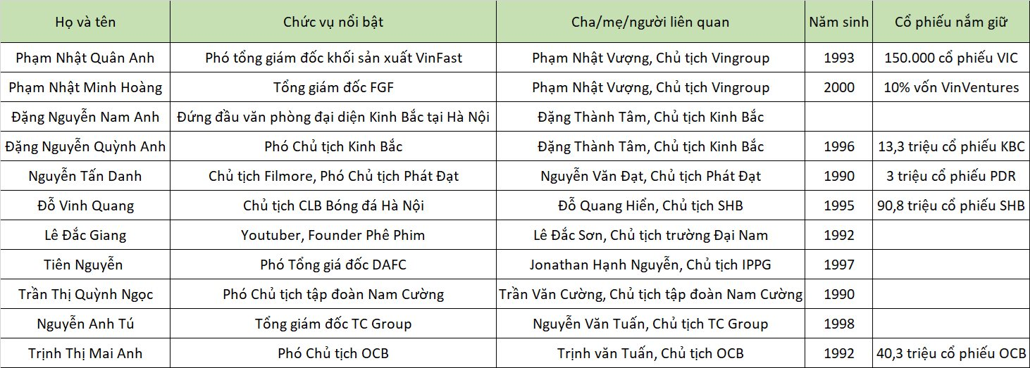 Người thừa kế của các Chủ tịch Vingroup, Kinh Bắc, TC Group, T&T... lộ diện ngày càng nhiều, Nguyễn Quốc Cường nhận chuyển giao 'bất đắc dĩ'- Ảnh 2.