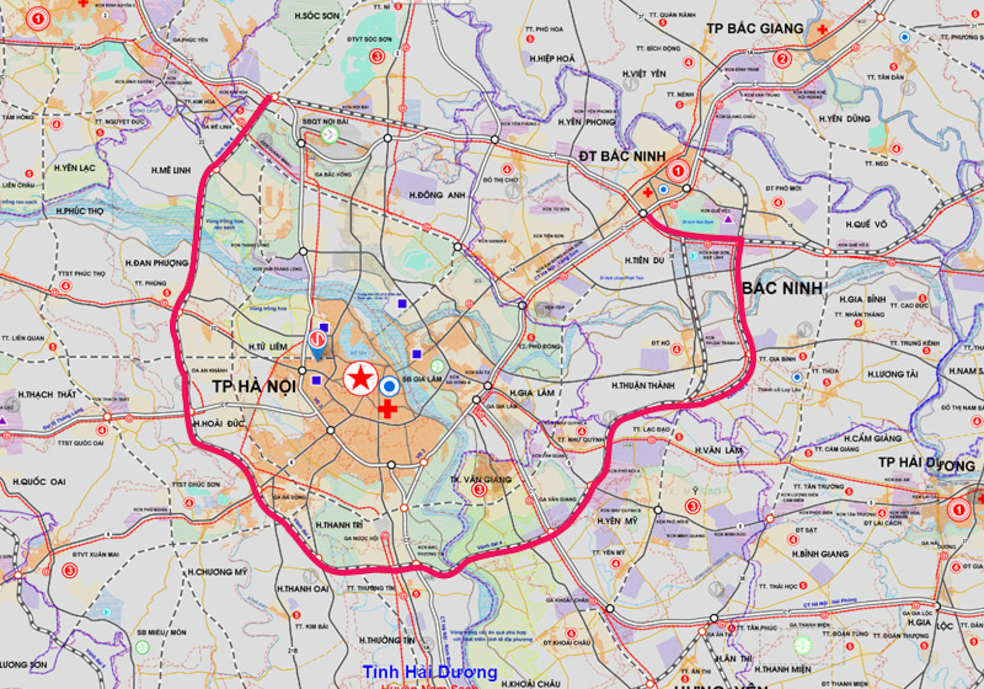 Toàn cảnh đoạn Vành đai 4 đoạn qua tỉnh Bắc Ninh được Thủ tướng thị sát, yêu cầu hoàn thành sớm một năm- Ảnh 2.