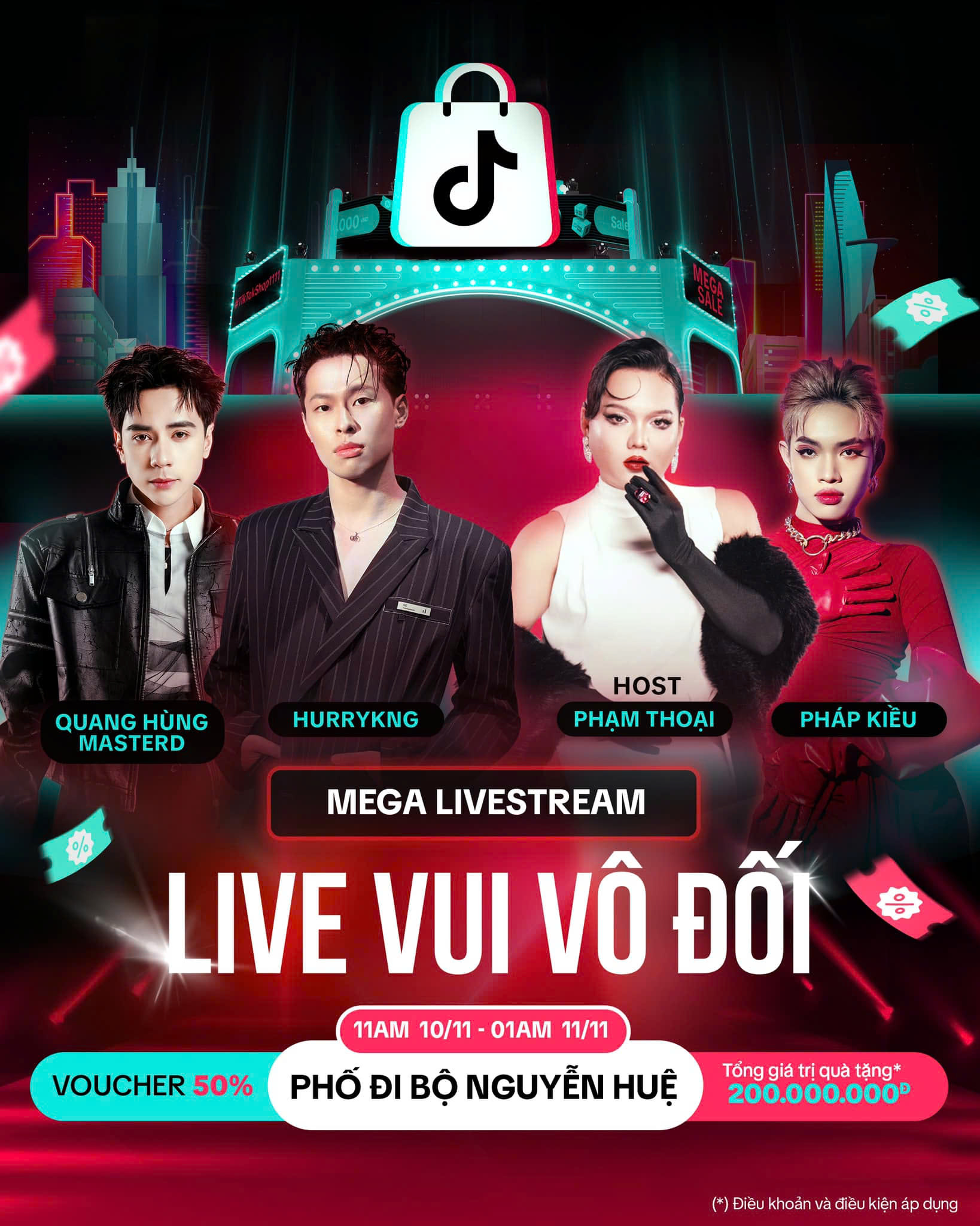 Siêu LIVE mua sắm vui vô đối từ TikTok Shop đổ bộ Phố đi bộ Nguyễn Huệ- Ảnh 1.