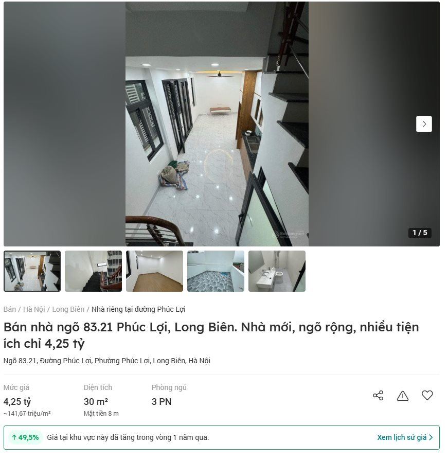 "Nhà trong ngõ diện tích 30-50m2 trở thành hàng hiếm và không thể có thêm trên thị trường, tăng giá rất mạnh"- Ảnh 2.