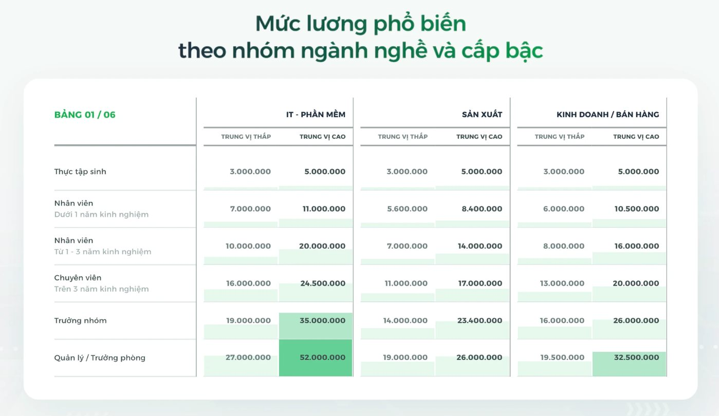 Ngành nào có thu nhập cao nhất Việt Nam: Dân IT có thể kiếm tới 52 triệu đồng/tháng, "tân binh" dưới 3 năm kinh nghiệm đều không quá 20 triệu đồng- Ảnh 2.