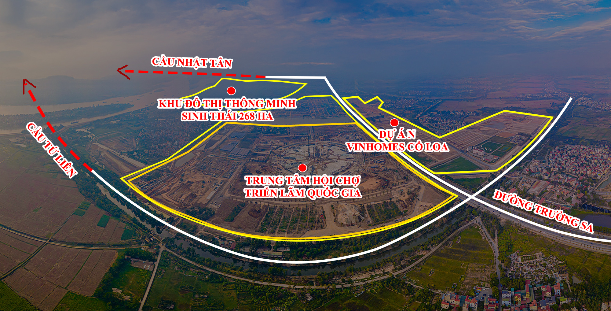 Toàn cảnh 4 đại dự án gần 100.000 tỷ liên quan đến Vingroup tại huyện sắp lên quận của Thủ đô- Ảnh 2.