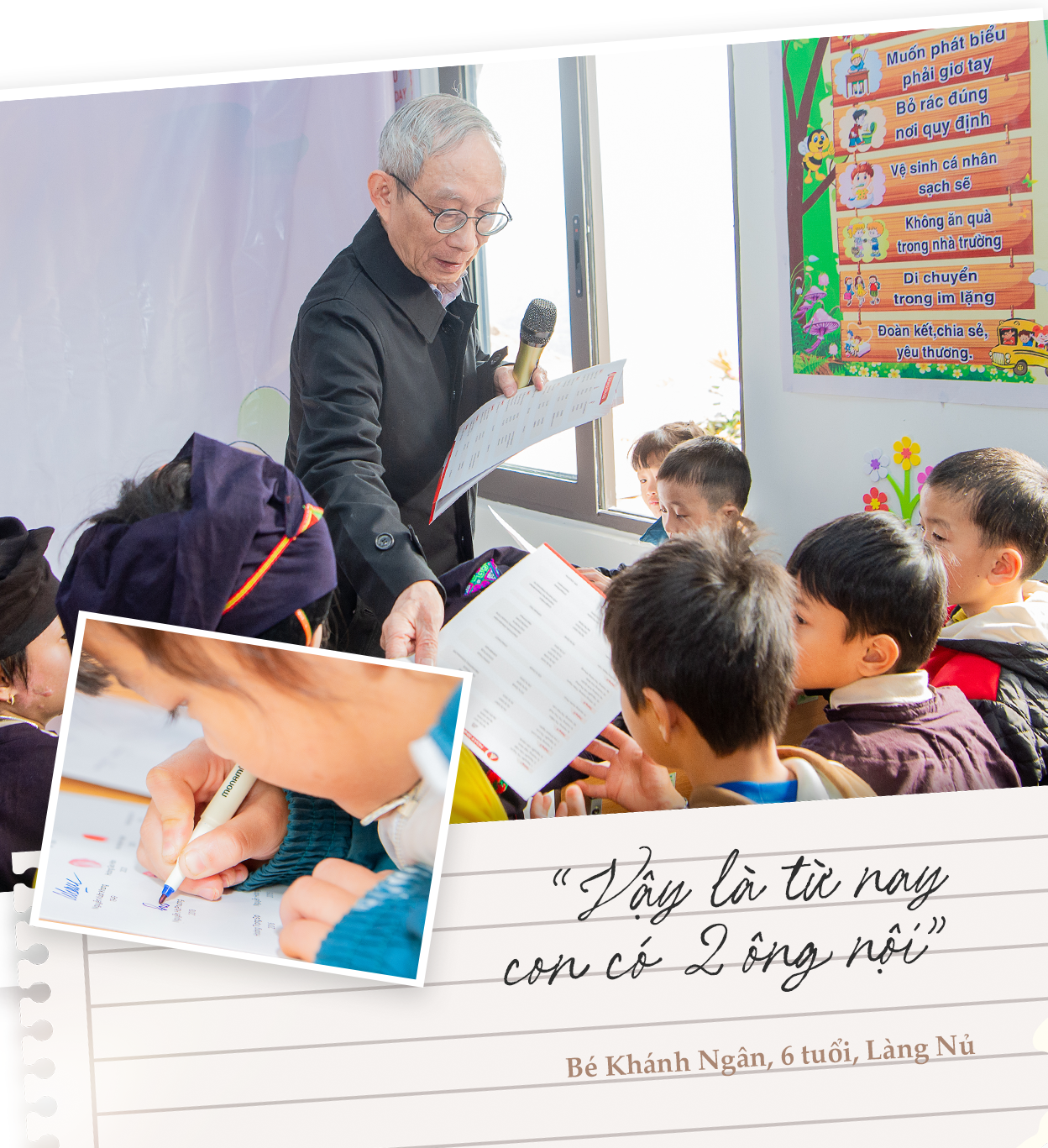 Khởi đầu mới của thầy giáo 75 tuổi: “Lên Làng Nủ để ông cháu tôi nhận nhau, và ký một cam kết đặc biệt”- Ảnh 4. Khởi đầu mới của thầy giáo 75 tuổi: “Lên Làng Nủ để ông cháu tôi nhận nhau, và ký một cam kết đặc biệt”- Ảnh 4.