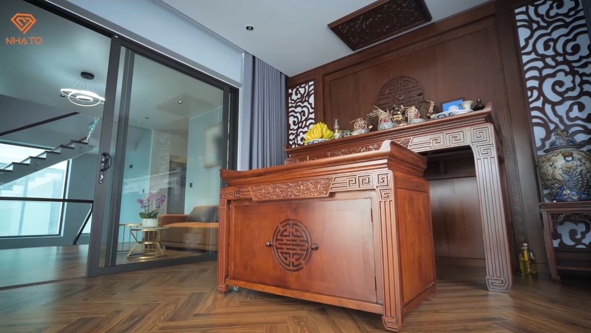 Bên trong căn biệt thự ven sông triệu đô tại Vĩnh Phúc: Gia chủ mới 15 tuổi, tự tay thiết kế lại toàn bộ nội thất- Ảnh 20.