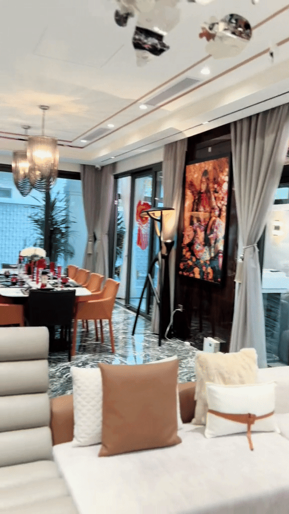 Mai Tây cùng mẹ chồng decor Tết cho căn villa trăm tỷ: Vị trí đắc địa Đảo Kim Cương, loạt nột thất giá trị khủng- Ảnh 5.
