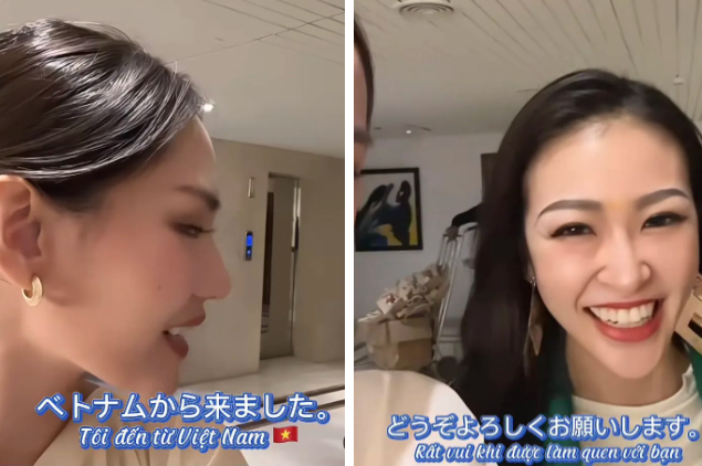 Một nàng Hậu đi thi quốc tế: Chưa cần biết có đoạt giải hay không, riêng màn bắn tiếng Anh và tiếng Nhật đã khiến dân tình nức lòng - Ảnh 3. Một nàng Hậu đi thi quốc tế: Chưa cần biết có đoạt giải hay không, riêng màn bắn tiếng Anh và tiếng Nhật đã khiến dân tình nức lòng - Ảnh 3.