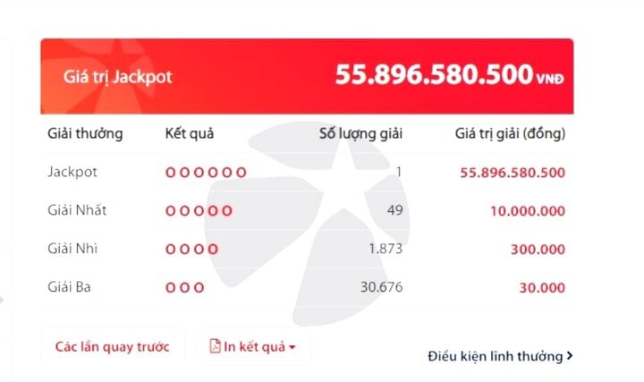 Một chủ thuê bao VinaPhone trúng độc đắc Vietlott gần 56 tỷ đồng - Ảnh 1.