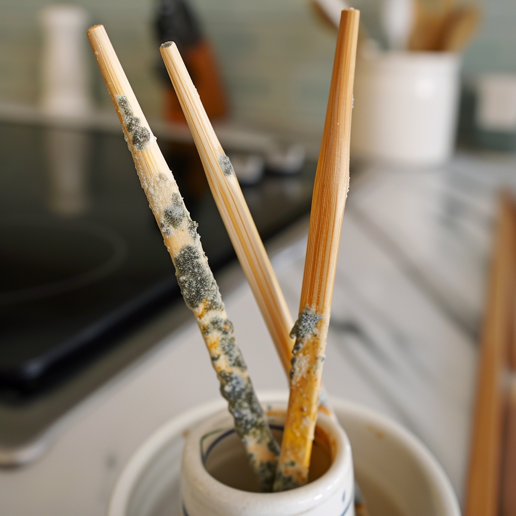 Đũa lên mốc "như hoa nở" khi trời nồm: Đem luộc nước sôi là có thể yên tâm sử dụng?- Ảnh 4.