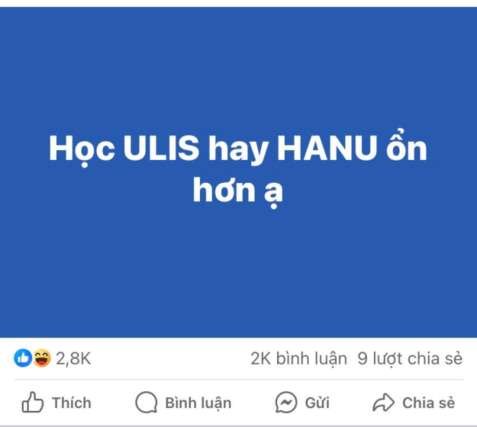 Tranh cãi "căng cực" nhất trên các hội nhóm tuyển sinh của 2k6: Học ngoại ngữ chọn ULIS hay HANU? - Ảnh 1.