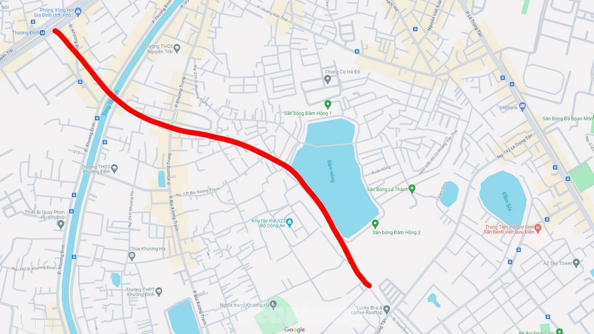 Toàn cảnh đường vành đai 2,5 được Hà Nội đầu tư 2.500 tỷ đồng làm đoạn Nguyễn Trãi - Đầm Hồng - Ảnh 1.