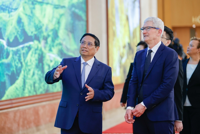 Thủ tướng Phạm Minh Chính tiếp CEO Tim Cook của tập đoàn Apple - Ảnh 3.