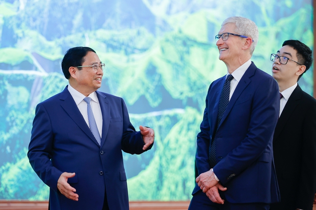 Thủ tướng Phạm Minh Chính tiếp CEO Tim Cook của tập đoàn Apple - Ảnh 5.
