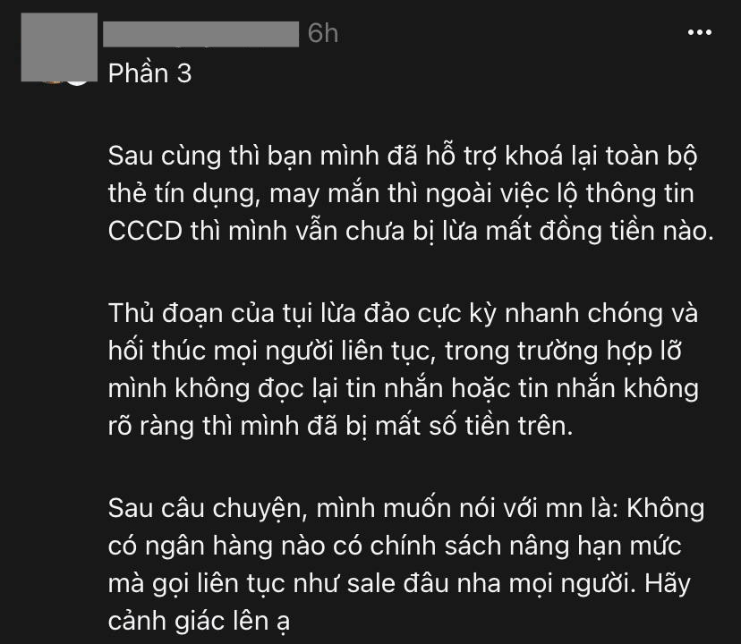 Suýt mất 10 triệu đồng vì chiêu trò “mời nâng hạn mức thẻ tín dụng”: Không muốn mất tiền oan, dứt khoát phải nhớ 2 điều này - Ảnh 3.