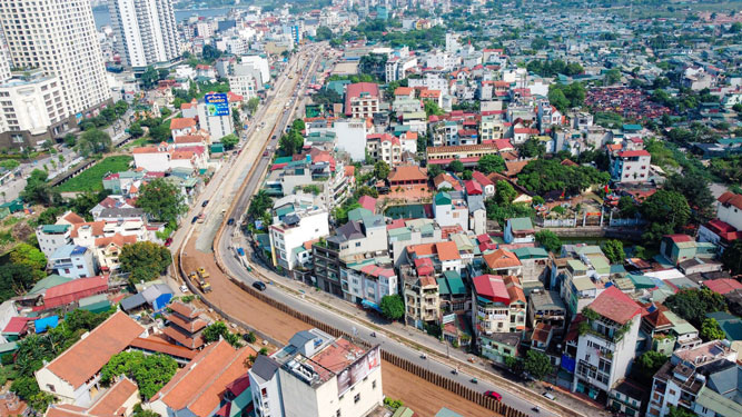 Tập đoàn Thuận An tham gia gói thầu tại Dự án mở rộng đường Âu Cơ - Nghi Tàm (quận Tây Hồ, TP Hà Nội). Dự án đang dần hoàn thiện  Ảnh: HỮU HƯNG