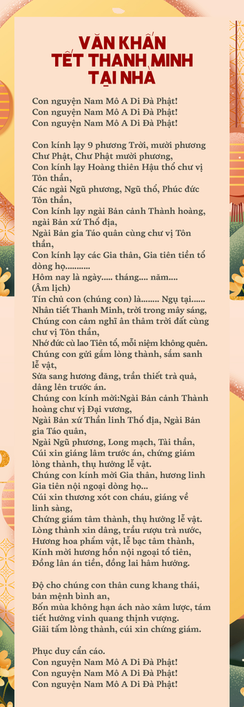 Văn Khấn Thanh Minh Ở Nhà: Bài Khấn Đầy Đủ Và Chính Xác Nhất