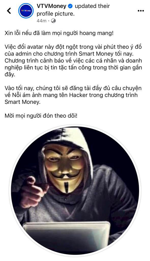 Sau Độ Mixi, Quang Linh Vlog, đến lượt fanpage VTV Money bị hack, thực hư thế nào? - Ảnh 3.