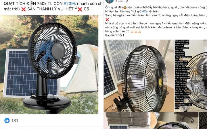 Rớt giá thảm hại, quạt tích điện từng sốt xình xịch nay bị xả bán giá bèo - Ảnh 1. Rớt giá thảm hại, quạt tích điện từng sốt xình xịch nay bị xả bán giá bèo - Ảnh 1.