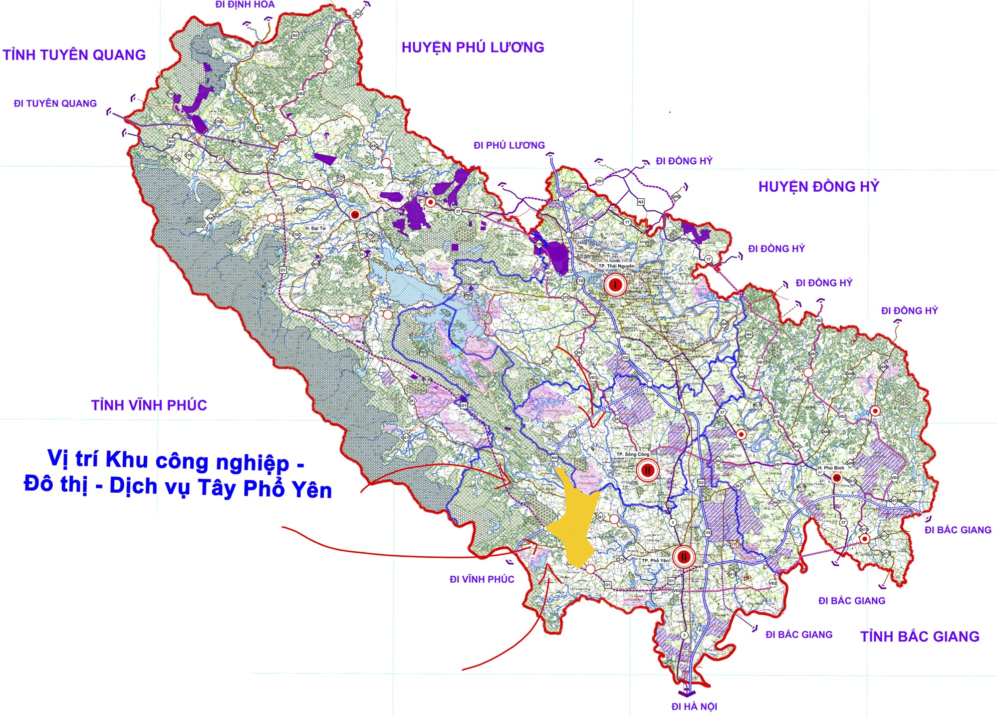 Khu vực sẽ trở thành Khu công nghiệp - Đô thị - Dịch vụ lớn nhất tỉnh Thái Nguyên, gần bằng tổng diện tích khu công nghiệp toàn tỉnh hiện nay cộng lại- Ảnh 1.