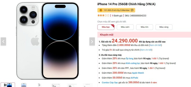 Giảm giá gần cả chục triệu, đây là mẫu iPhone đang 