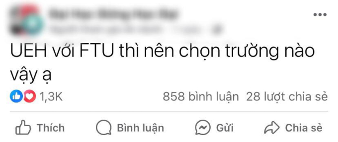 &quot;Trận chiến&quot; chọn trường đang ầm ầm khắp cõi mạng, đối thủ là cặp kỳ phùng địch thủ khối ngành kinh tế ở TP.HCM - Ảnh 1.