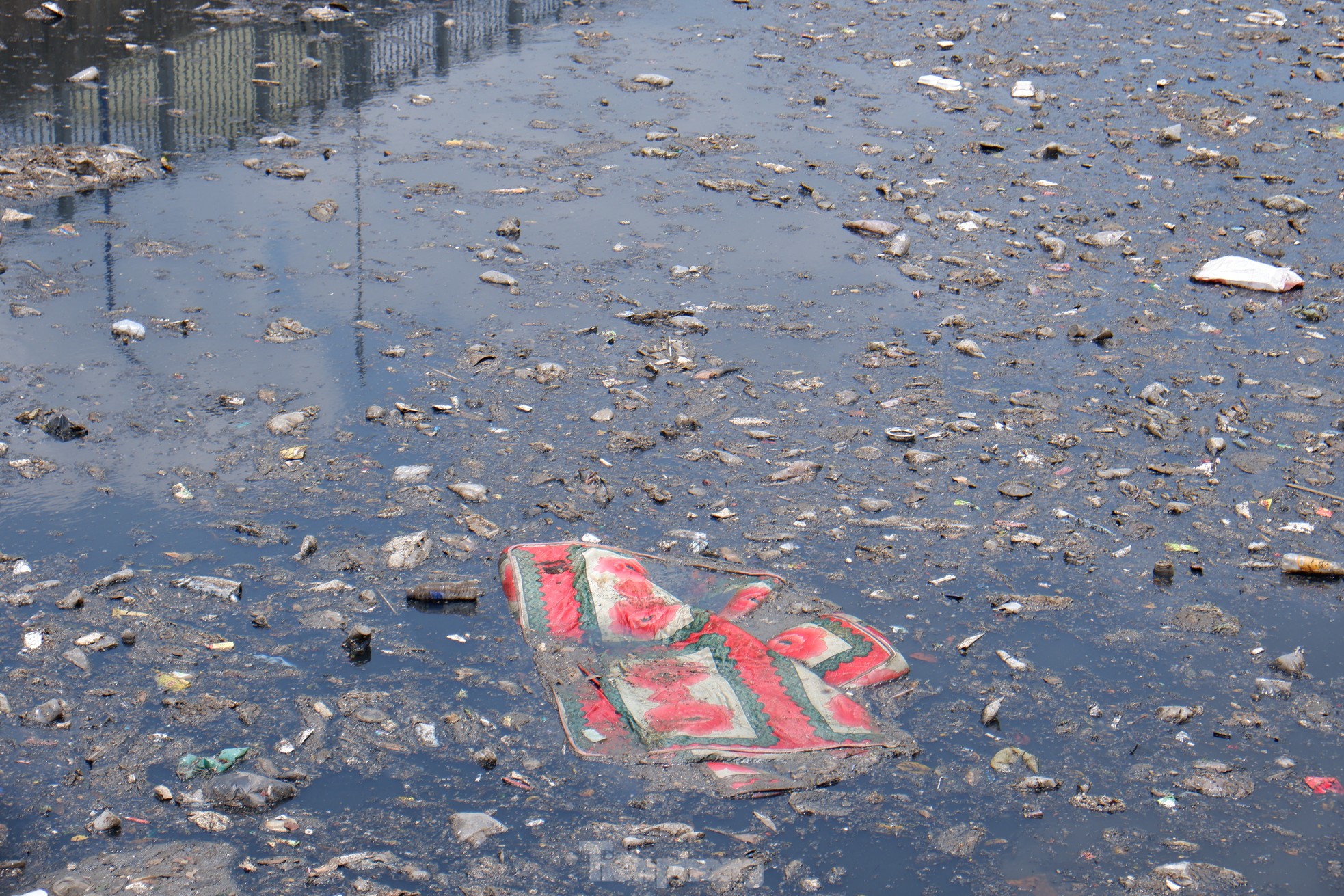 Sau 2 năm cải tạo với hơn 600 tỷ đồng, kênh Nước Đen lại ngập ngụa rác - Ảnh 9.