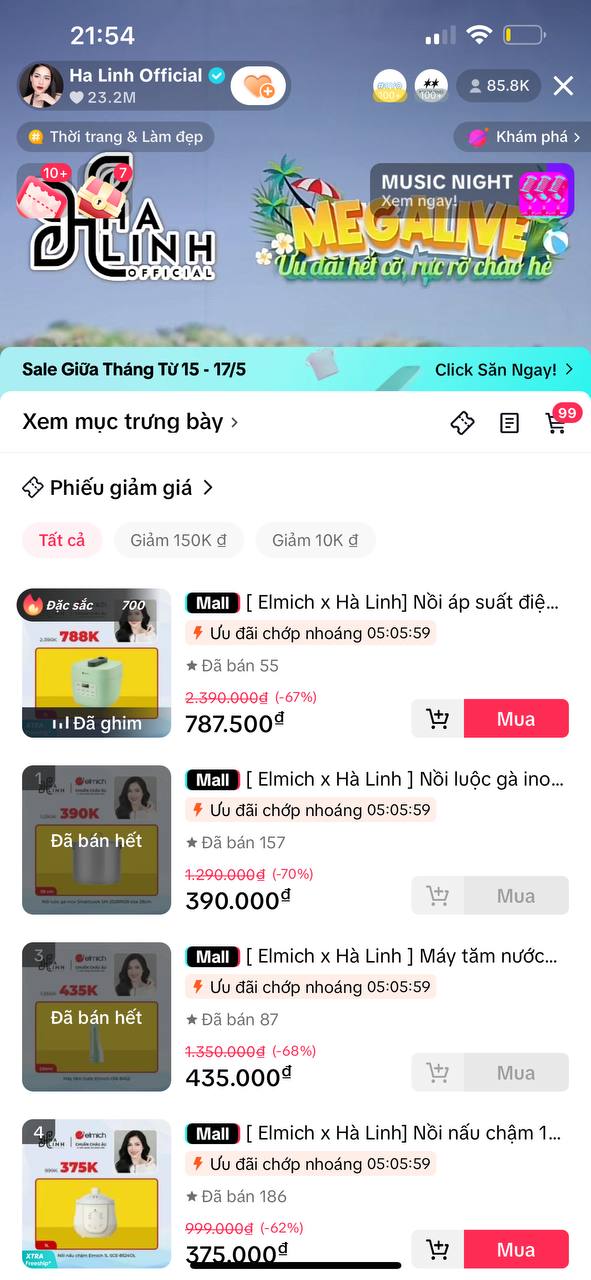 Chấn động &quot;chiến thần livestream&quot; chưa kịp giới thiệu đã hết hàng trong chớp mắt, liên tục &quot;sập&quot; giỏ hàng vì 150.000 mắt xem: Doanh thu tiền tỷ trong tầm tay? - Ảnh 4.