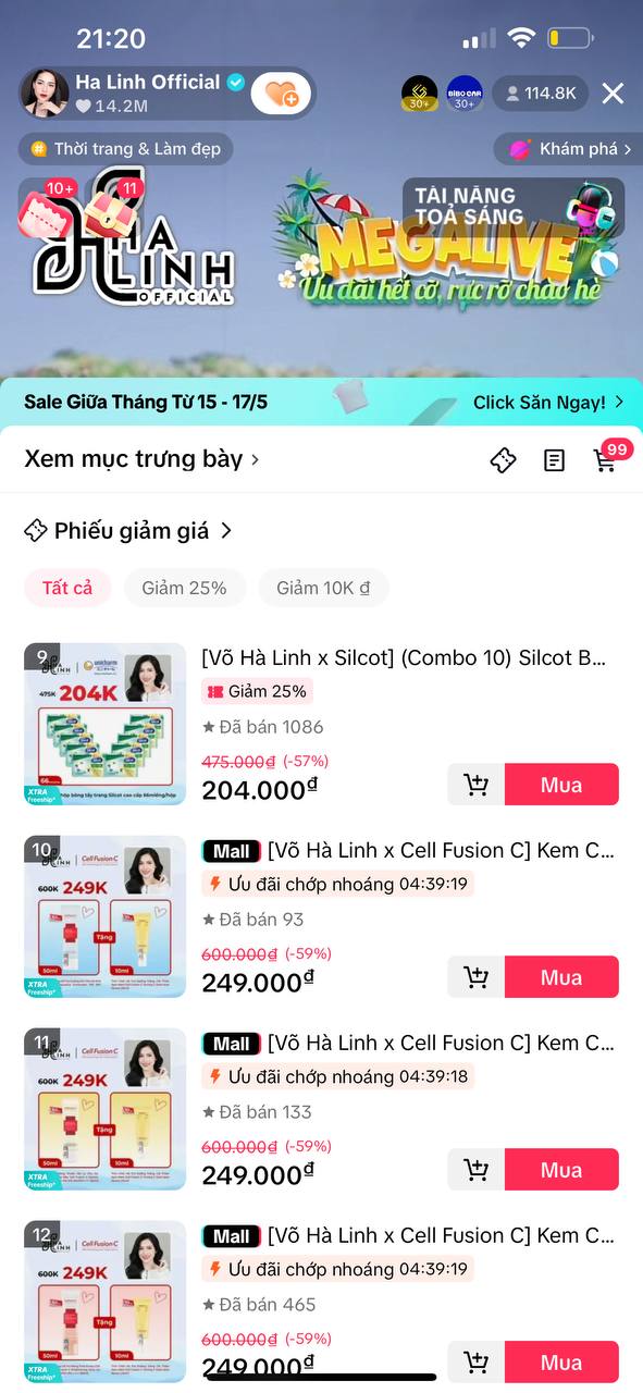 Chấn động &quot;chiến thần livestream&quot; chưa kịp giới thiệu đã hết hàng trong chớp mắt, liên tục &quot;sập&quot; giỏ hàng vì 150.000 mắt xem: Doanh thu tiền tỷ trong tầm tay? - Ảnh 3.