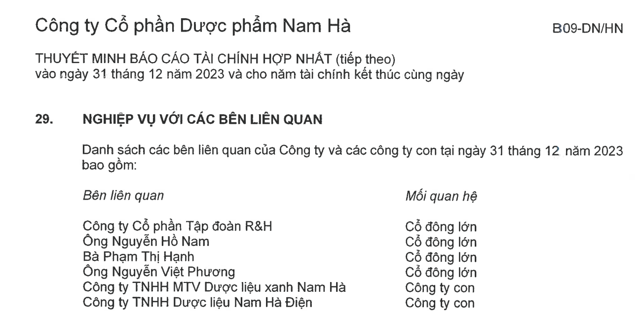 Chủ tịch Bamboo Capital và Tập đoàn R&H xuất hiện trong vai trò cổ đông lớn tại Dược Nam Hà - Ảnh 1.