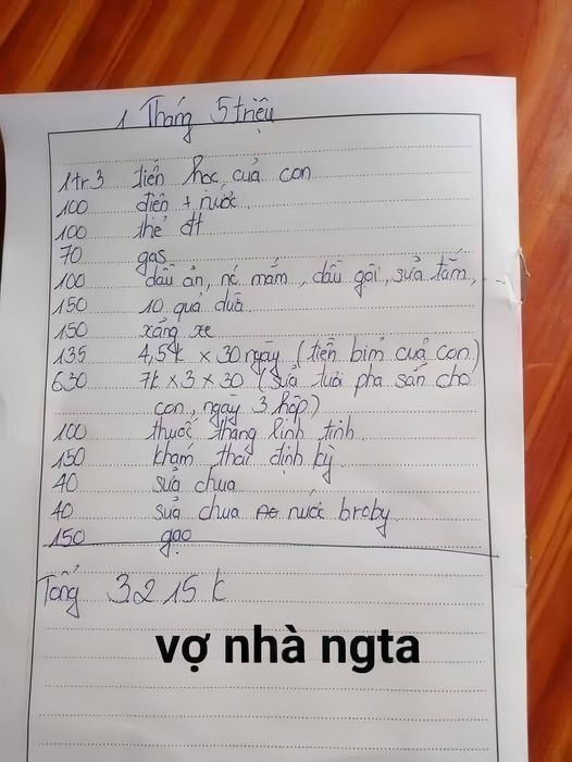 Một tháng chỉ tiêu hơn 3 triệu cho cả gia đình, "vợ người ta" khiến MXH dậy sóng vì khả năng tính toán "thần sầu"- Ảnh 2.