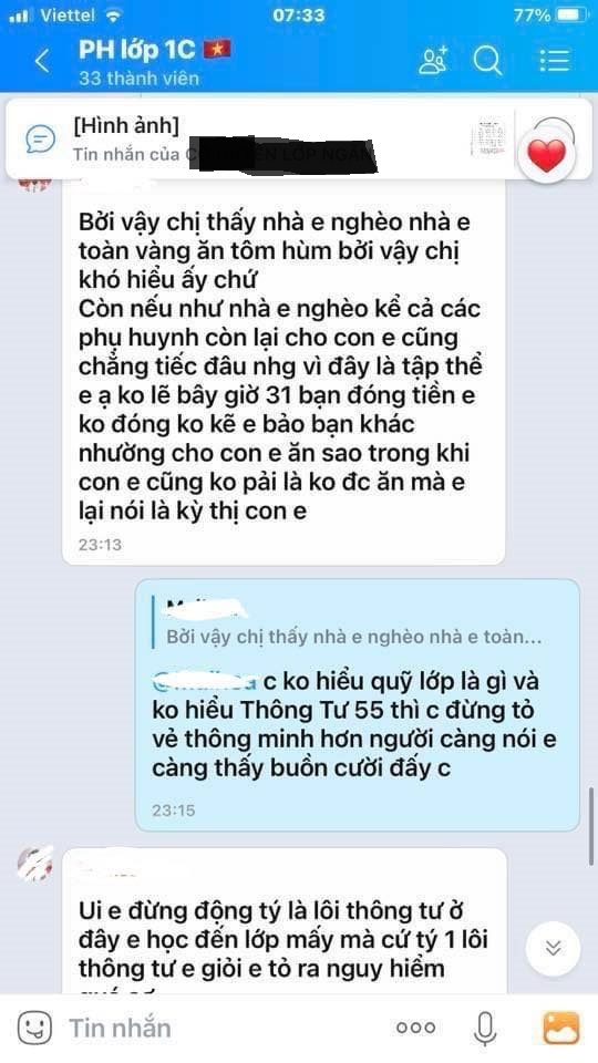 Vụ việc gây tranh cãi nhất lúc này: Mẹ kiên quyết không đóng 100 nghìn quỹ cho con, lớp 32 em học sinh, 31 em ăn liên hoan- Ảnh 6.