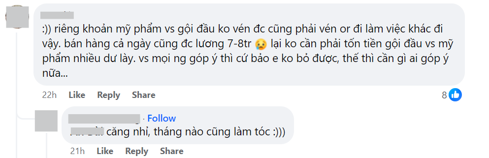 Bảng chi tiêu của cô vợ khiến MXH "dậy sóng": Tháng nào cũng chi 2 triệu làm tóc, dù hết tiền cũng không cắt giảm- Ảnh 5.