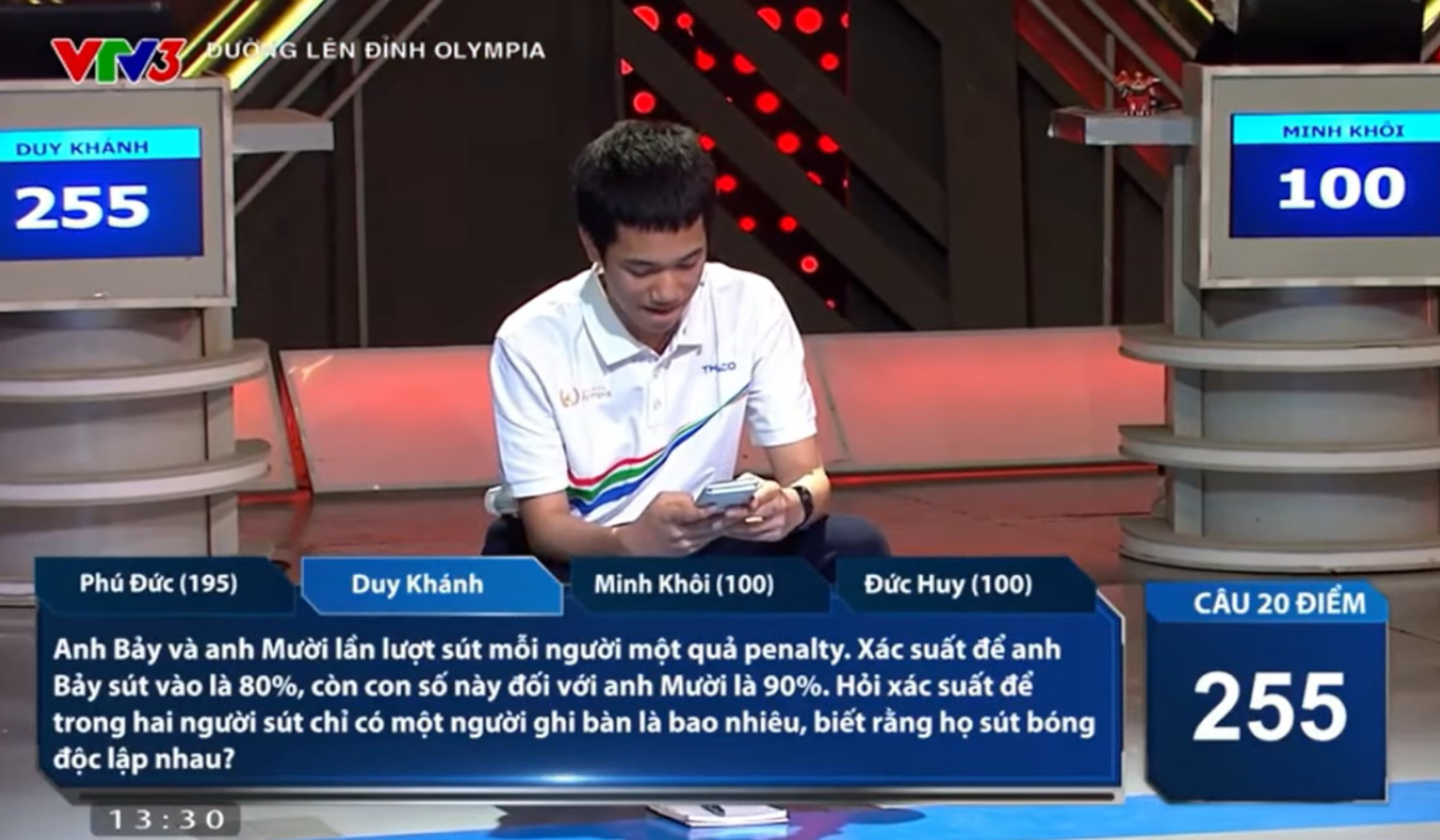 Câu hỏi Olympia đang khiến netizen bàn tán cực xôm, đọc là liên tưởng ngay đến cặp đôi "kỳ phùng địch thủ" làng bóng đá- Ảnh 1. Câu hỏi Olympia đang khiến netizen bàn tán cực xôm, đọc là liên tưởng ngay đến cặp đôi "kỳ phùng địch thủ" làng bóng đá- Ảnh 1.