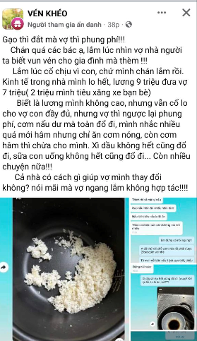 Chi tiêu gia đình 7 triệu đồng/tháng, chồng than thở việc vợ tiêu ‘hoang’, toàn đổ đồ ăn thừa đi – CĐM chia thành 2 luồng ý kiến!  - Ảnh 1.