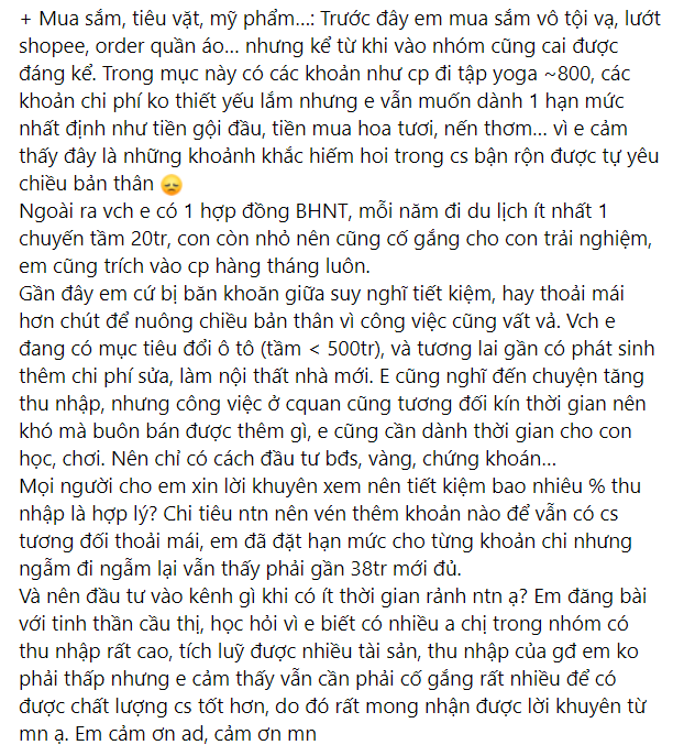 Thu nhập vợ chồng 80 triệu/tháng ở Hà Nội: Nên tiết kiệm hay sống cho bản thân, câu trả lời khiến nhiều người suy ngẫm- Ảnh 3.