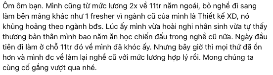 30 tuổi lương từ 40 triệu giảm đột ngột xuống còn 15 triệu: Thấy thương thân bao năm học hành, "chiến đấu" trong nghề- Ảnh 2.