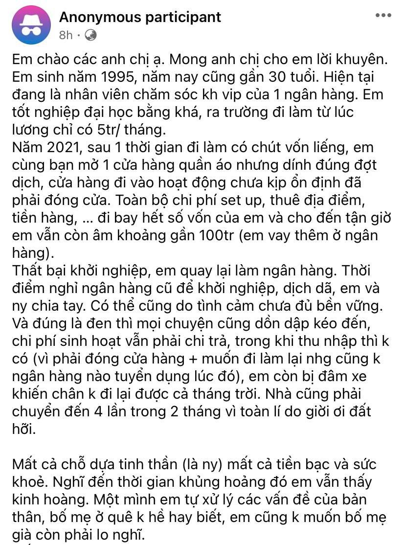 Tuổi 30 từ bỏ việc văn phòng để tất tay mở shop khởi nghiệp: Học phí cho kinh nghiệm lần này của bạn là 100 triệu!- Ảnh 1.