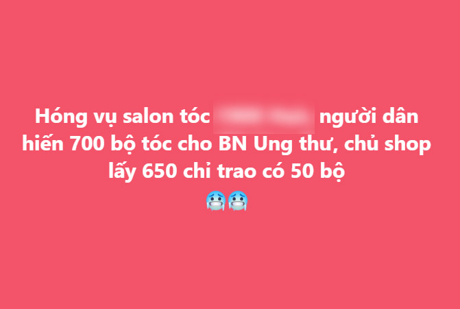 Salon bị “bóc phốt” liên quan đến việc từ thiện: Vẫn tiếp tục nhận tóc hiến như bình thường- Ảnh 1.