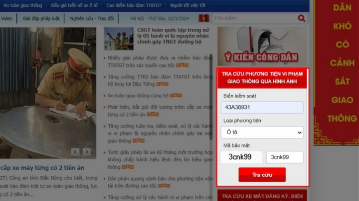 Cách tra cứu thông tin phạt nguội trên toàn quốc- Ảnh 5.