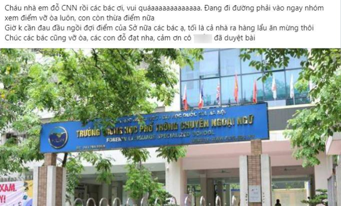 Bà mẹ Hà Nội hào hứng khoe con đỗ Chuyên Ngoại Ngữ, phụ huynh khác vào thả nhẹ 1 câu nhận gạch đá- Ảnh 1.