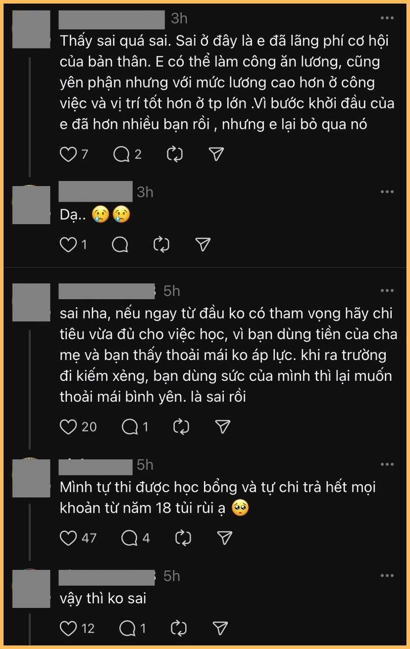 Thắc mắc thổi bùng tranh cãi: “Đi du học xong về nước làm việc, lương không cao vẫn hài lòng thì có sai không?”- Ảnh 3.