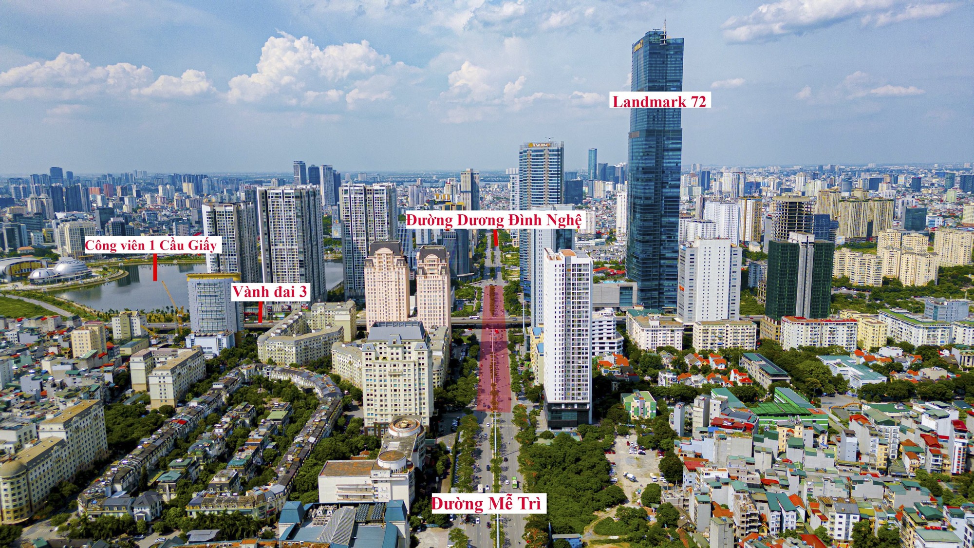 Toàn cảnh khu vực sẽ được đầu tư gần 1.000 tỷ để xây hầm chui, cạnh toà nhà Keangnam- Ảnh 1.