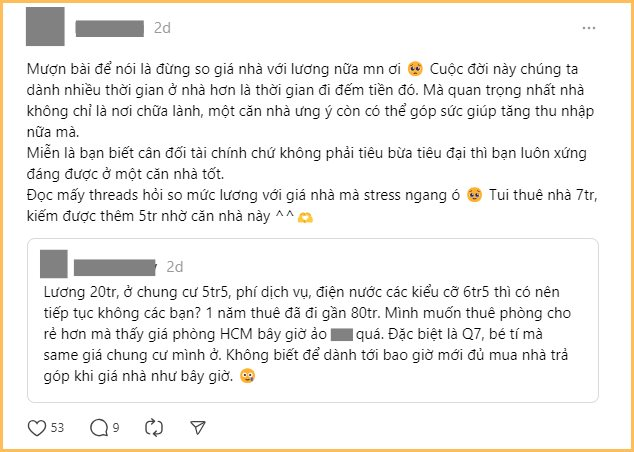 Lương 20 triệu mà thuê nhà hết gần 6,5 triệu: 1 năm tốn 80 triệu chỉ để “có chỗ ngủ” liệu có hoang phí quá không?- Ảnh 3.