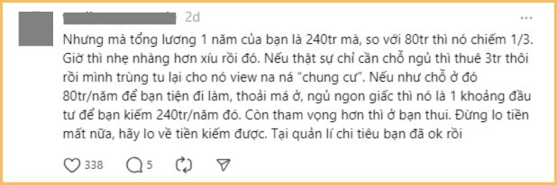 Lương 20 triệu mà thuê nhà hết gần 6,5 triệu: 1 năm tốn 80 triệu chỉ để “có chỗ ngủ” liệu có hoang phí quá không?- Ảnh 4.