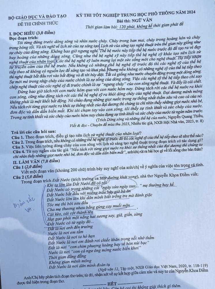 Đề Văn thi tốt nghiệp THPT 2024: Đất Nước (Nguyễn Khoa Điềm) được "gọi tên"!- Ảnh 1.
