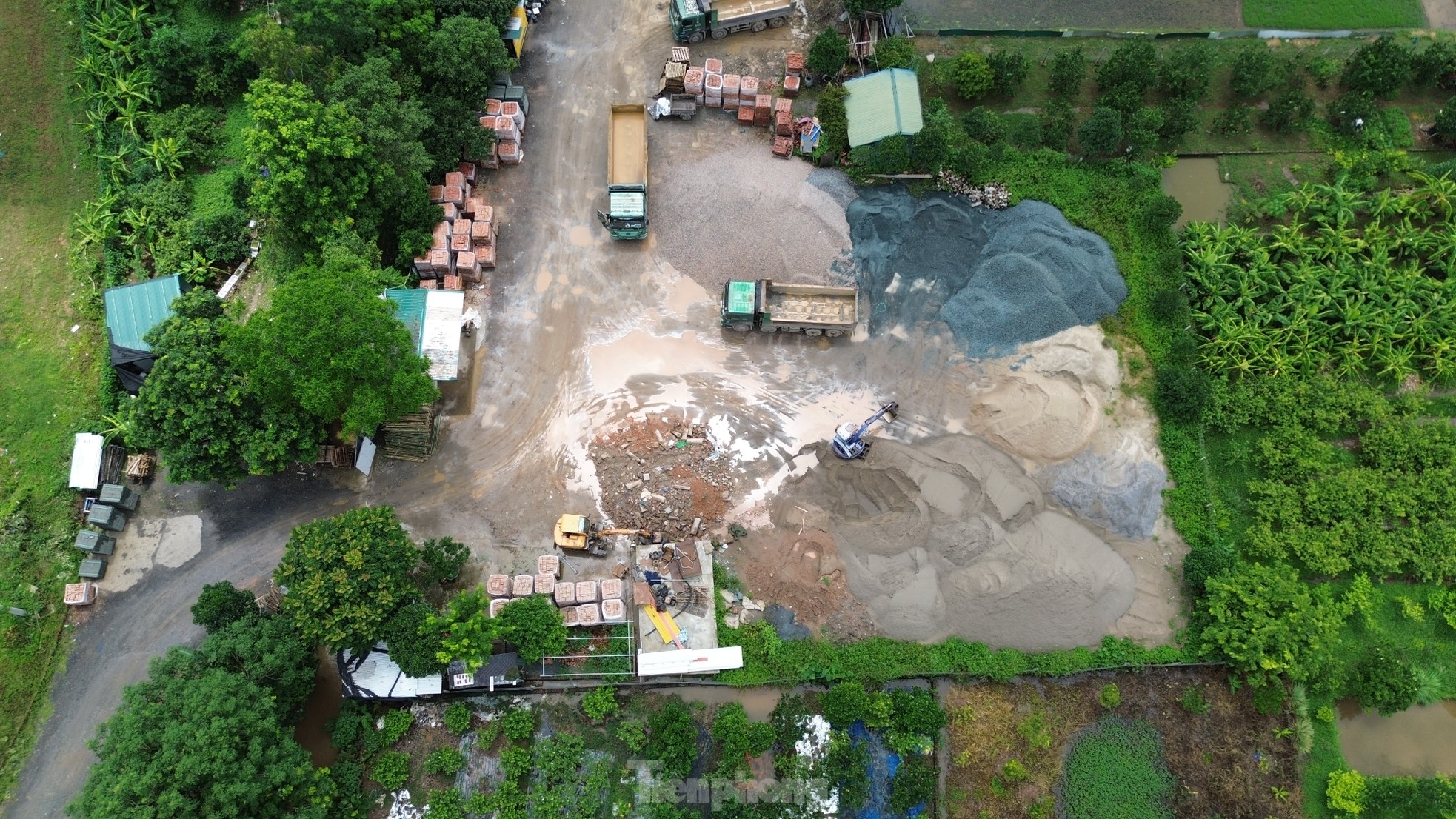 Ngang nhiên san lấp đất nông nghiệp tại huyện Quốc Oai- Ảnh 4.