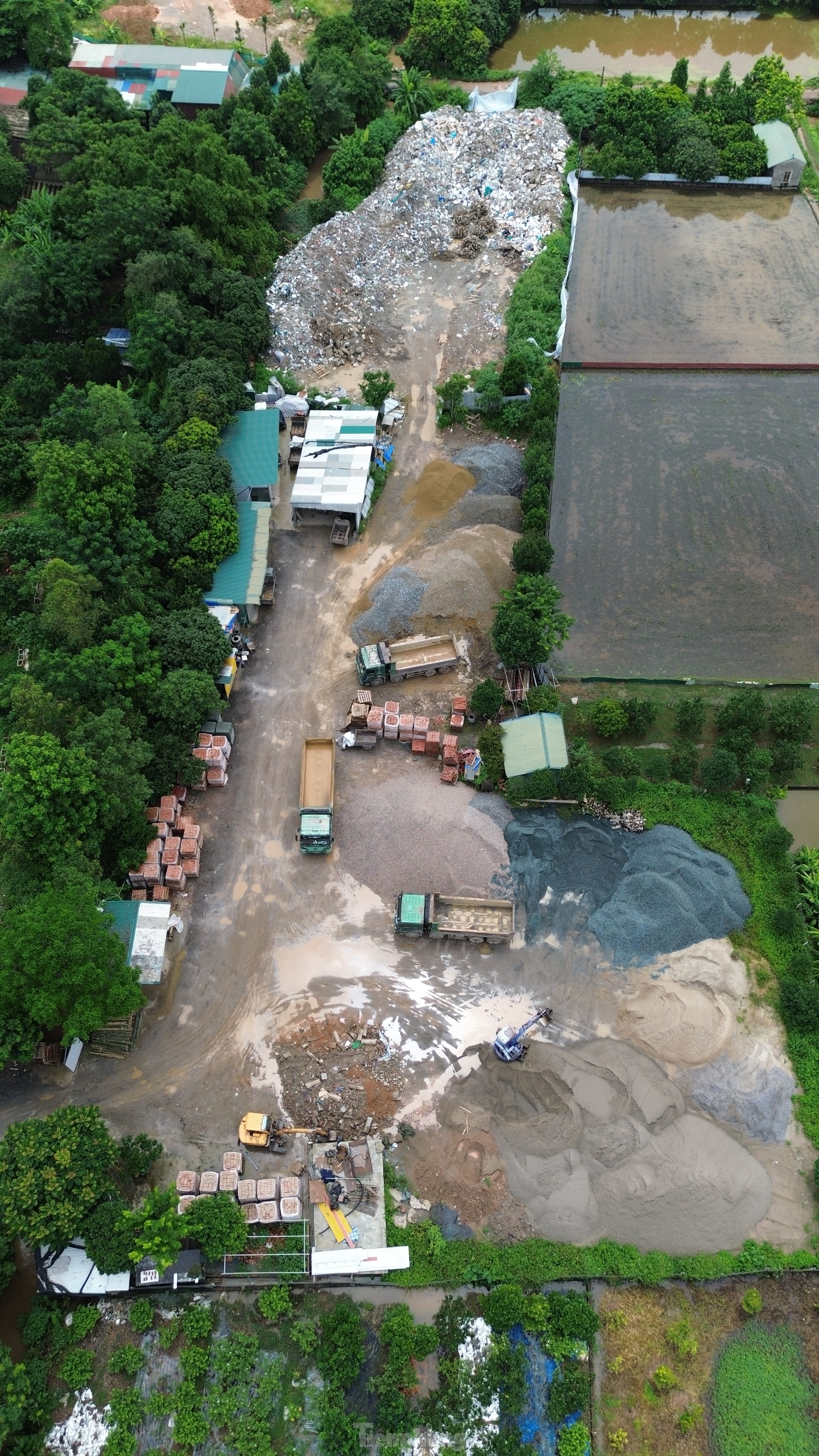 Ngang nhiên san lấp đất nông nghiệp tại huyện Quốc Oai- Ảnh 8.