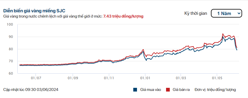Giá vàng SJC rơi thẳng đứng xuống 80 triệu đồng/lượng- Ảnh 2.