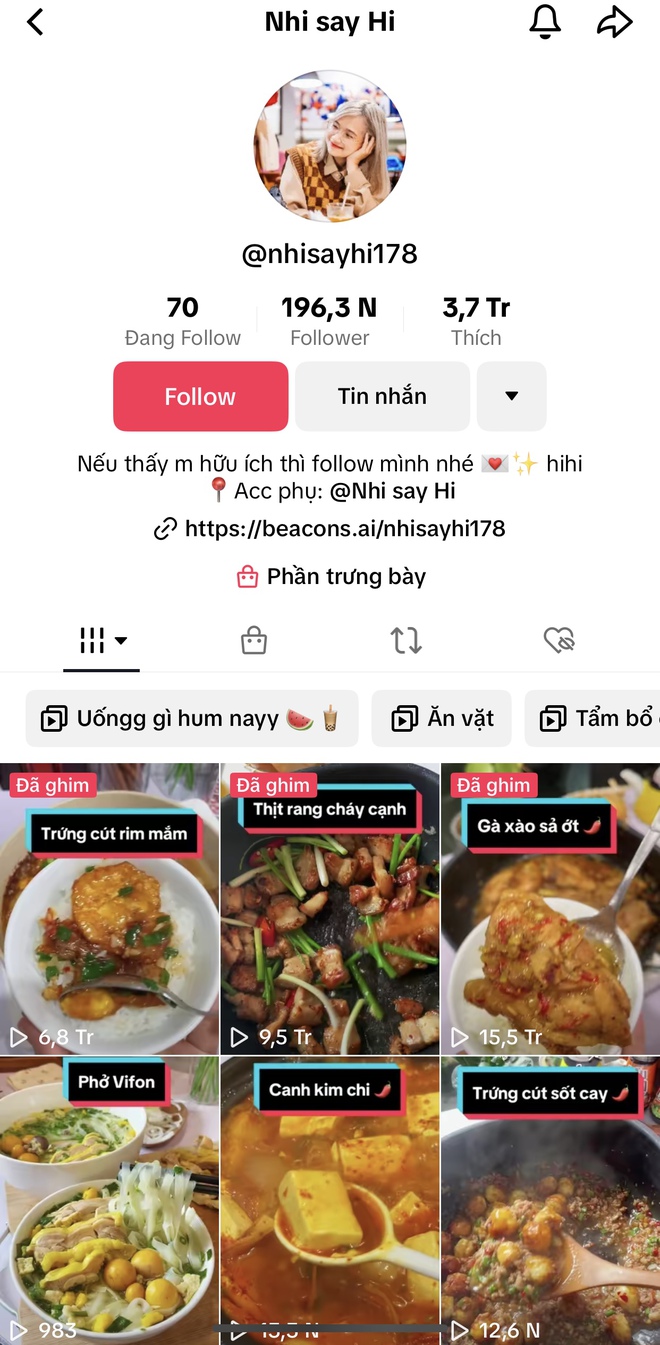 Top 10 TikToker nấu ăn nhiều lượt xem nhất Việt Nam khiến MXH tranh cãi, 1 cái tên cực hot lại bị loại khỏi danh sách- Ảnh 8. Top 10 TikToker nấu ăn nhiều lượt xem nhất Việt Nam khiến MXH tranh cãi, 1 cái tên cực hot lại bị loại khỏi danh sách- Ảnh 8.