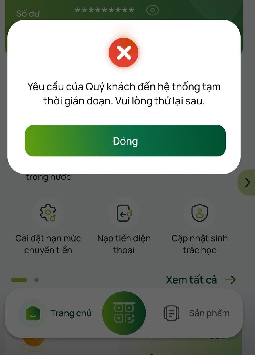 App Vietcombank 'đơ' trong ngày đầu xác thực sinh trắc học, fanpage 'đón' cả nghìn bình luận phàn nàn- Ảnh 1.